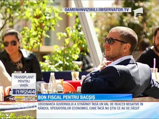 Bon fiscal pentru bacșiș