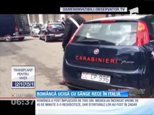 Româncă ucisă cu sânge rece în Italia
