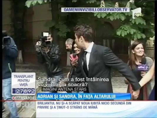 Adrian Mutu şi Sandra Bachici, naşi de cununie