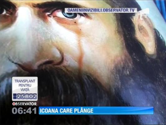 MINUNEA din Vaslui! O icoană care îl înfăţişează pe Arsenie Boca varsă lacrimi