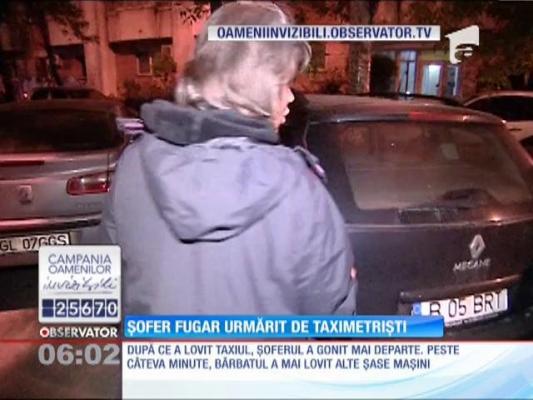 Un şofer beat implicat într-un accident, urmărit de taximetrişti pe şoselele Capitalei