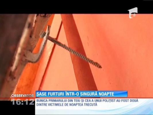 Şase furturi într-o singură noapte