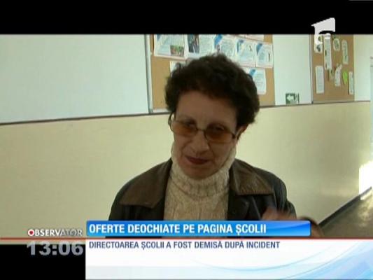 Oferte deocheate pe pagina şcolii