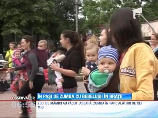 În paşi de zumba cu bebeluşii în braţe
