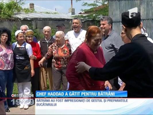 Chef Joseph Haddad le-a făcut o surpriză câtorva zeci de bătrâni