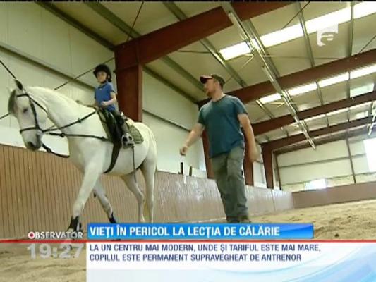 Vieți puse în pericol la lecția de călărie