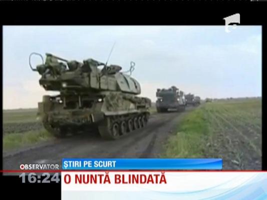 Ultima fiţă în materie de nunţi: să închiriezi în ziua nunţii un tanc