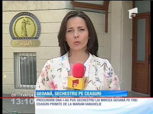 Mircea Geoană, sechestru pe ceasuri