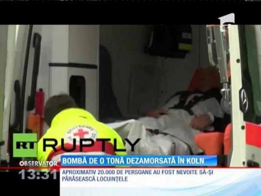 Bombă de o tonă dezamorsată în Koln