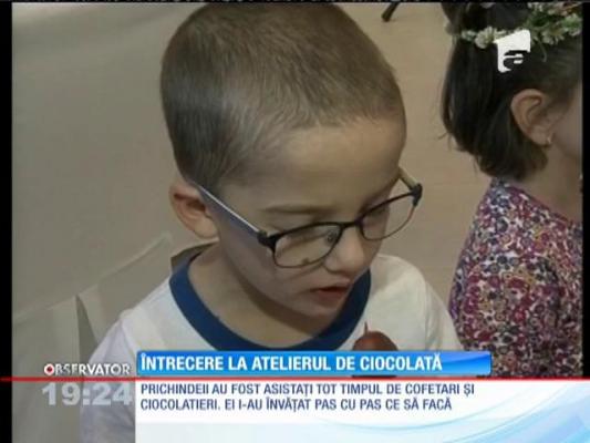 Copiii s-au întrecut în atelierul de ciocolată