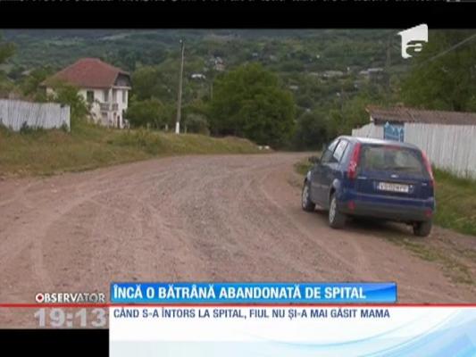 Încă o bătrână este abandonată de un spital din România