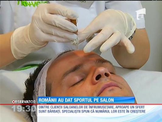 Numărul domnilor care merg la cosmetică s-a dublat