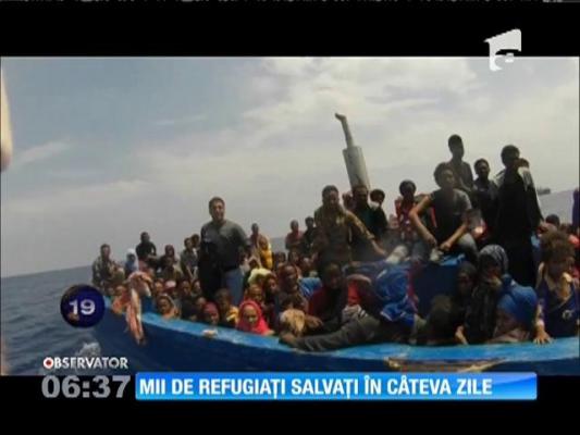 Peste 6 000 de imigranţi din nordul Africii au fost salvaţi în ultimele zile