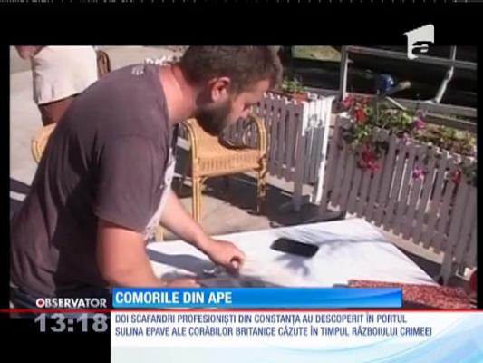 Descoperire importantă în apele canalului Sulina. Doi scafandri profesionişti au găsit acolo 3 corăbii vechi de 150 de ani