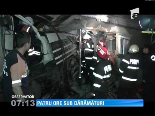 O cursă banală s-a transformat într-o luptă pentru viaţă pentru un şofer de TIR