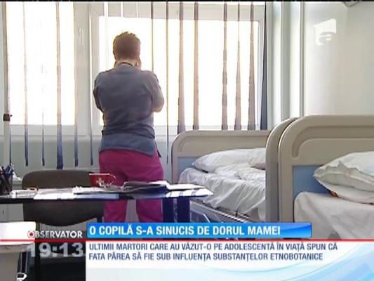 La 15 ani, o adolescentă şi-a luat viaţa de dorul mamei