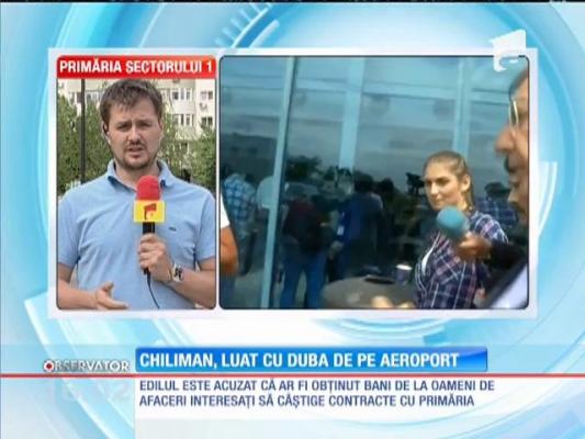 Primarul sectorului 1, Andrei Chiliman, luat cu duba de la aeroport