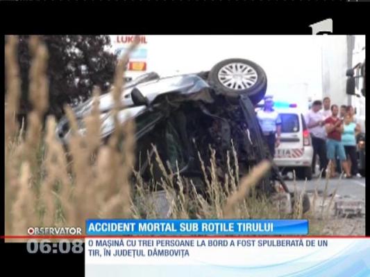 Accident mortal sub roțile TIR-ului