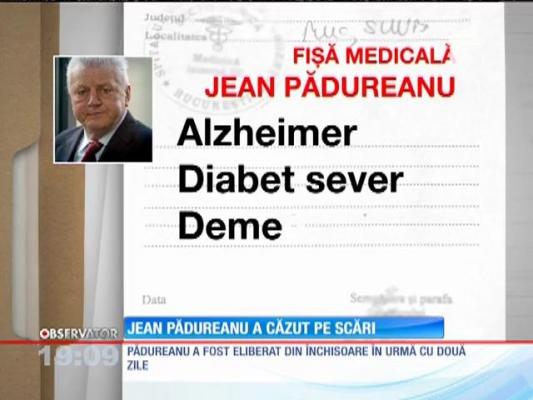 Jean Pădureanu a căzut pe scări și a fost dus de urgență la spital