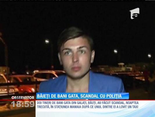 Doi tineri de bani gata din Galaţi s-au luat la ceartă cu poliţiştii de la Rutieră