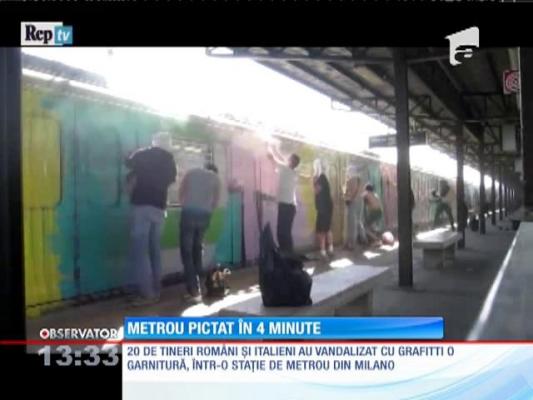 Metrou pictat în DOAR PATRU MINUTE, în Italia