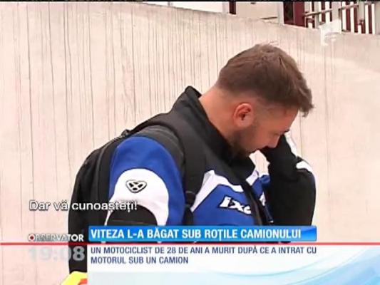 Un motociclist a murit sub ochii prietenilor, într-un accident cumplit!