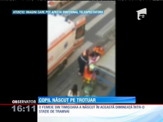 Timişoara: A născut într-o staţie de tramvai! Femeia era la a şasea naştere