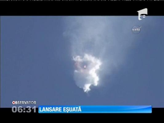 Capsula fără nicio persoană la bord a explodat în atmosferă