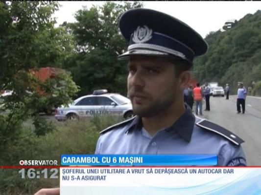 Carambol cu şase mașini pe DN7, între Deva şi Arad