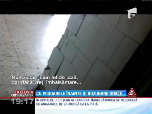 La morga Spitalului Judeţean Alexandria, îmbălsămarea se negociază ca la piaţă