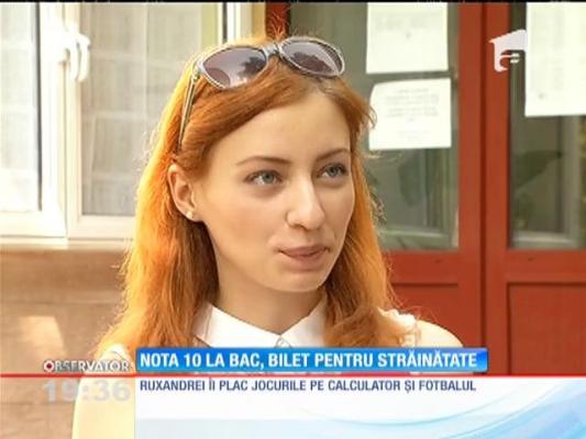 Nota 10 la BAC, bilet pentru străinătate