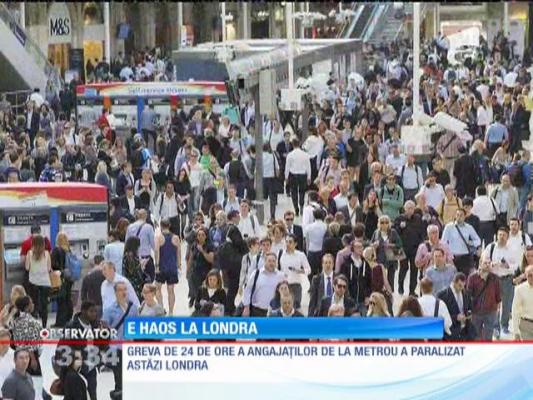 E haos la Londra! Greva angajaților de la metrou a paralizat orașul