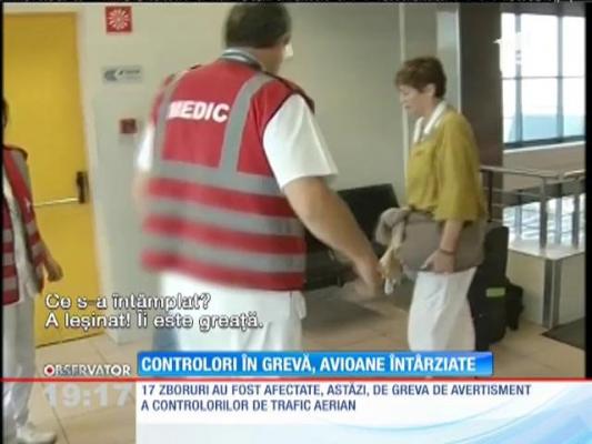 Greva controlorilor de trafic aerian a paralizat Aeroportul Henri Coandă