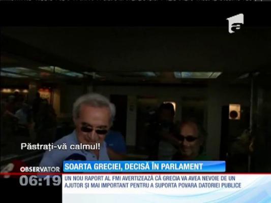 Soarta Greciei se decide în Parlament