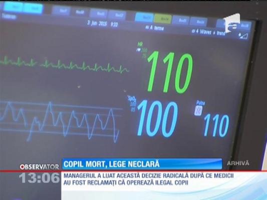 Chirurgii din Cluj se simt legaţi de mâini şi de picioare după moartea Sarei Maria