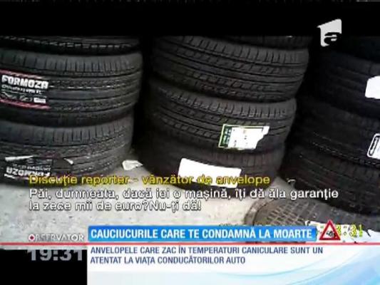 Anvelopele care zac în temperaturi caniculare sunt un atentat la viața șoferilor