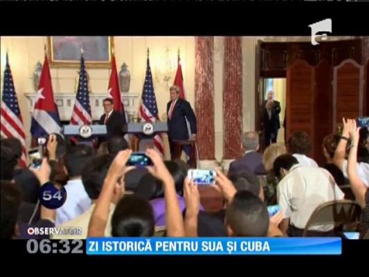 SUA și Cuba își redeschid oficial ambasadele