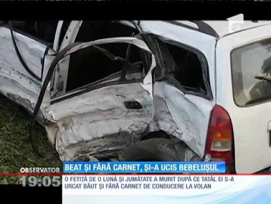 Un tată şi-a ucis bebeluşul după ce s-a urcat la volan băut şi fără permis