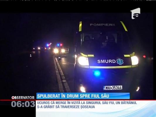 Sfârşit cumplit pentru un bătrân, pe un drum din judeţul Constanţa. Grăbit să ajungă la fiul său, omul a traversat fără să se asigure şi a fost lovit de două maşini