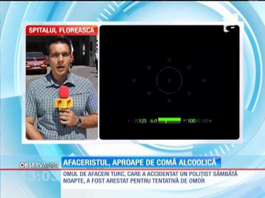 Poliţistul de la Rutieră, accidentat intenţionat de un afacerist turc, ținut în viață de apărate