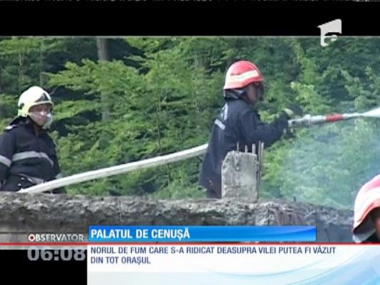 Vila unui interlop din Baia Mare s-a făcut scrum