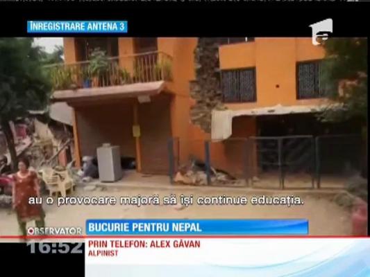 Alpinistul Alex Găvan a reuşti să adune peste 100 000 de euro în cadrul campaniei umanitare Bucurie pentru Nepal