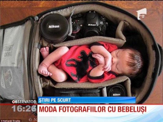 O nouă modă a apărut peste Ocean în materie de fotografii cu bebeluşi