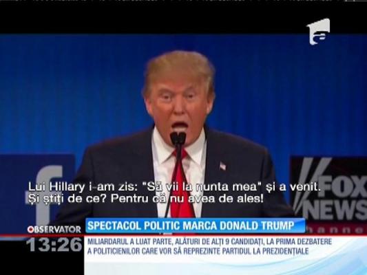 Spectacol politic marca Donald Trump