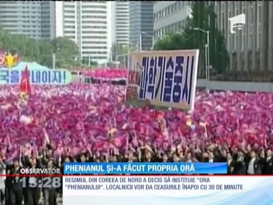 INCREDIBIL! Coreea de Nord şi-a făcut propria oră