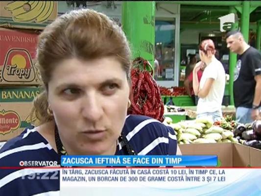 Bucătăresele au început să pună în cămară primele conserve