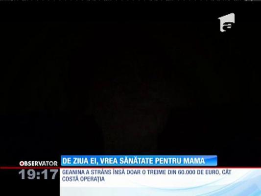 O fetiţă vrea sănătate pentru mama sa, de ziua ei