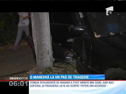 Accident rutier grav pe o stradă din Constanţa. Trei oameni au fost răniţi