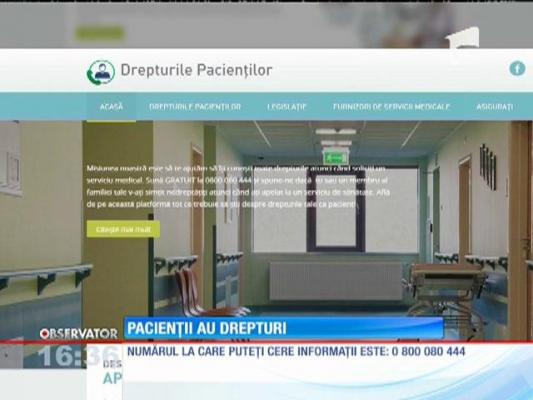 Noi instrumente pentru pacienți: Un call-center şi o pagină de internet