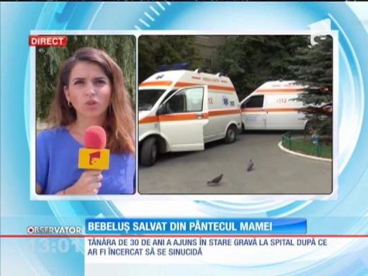 O femeie din Bârlad, gravidă în 36 de săptămâni a ajuns în stare gravă la spital după ce a încercat să se sinucidă